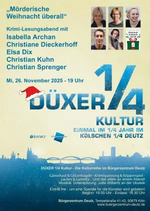 Plakat Düxer ¼ Kultur, Mörderische Weihnacht überall